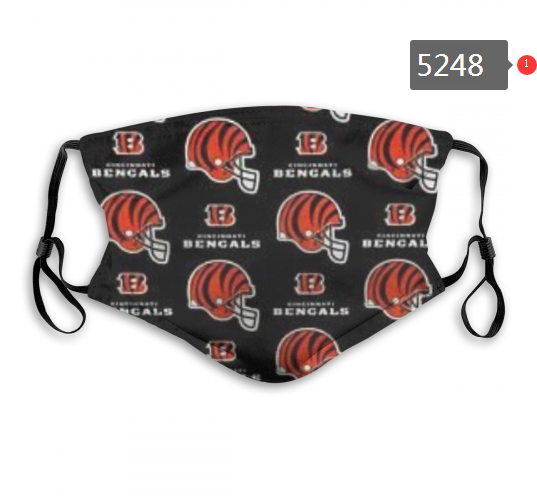 2020 NFL Cincinnati Bengals #3 Dust mask with filter->nfl dust mask->Sports Accessory